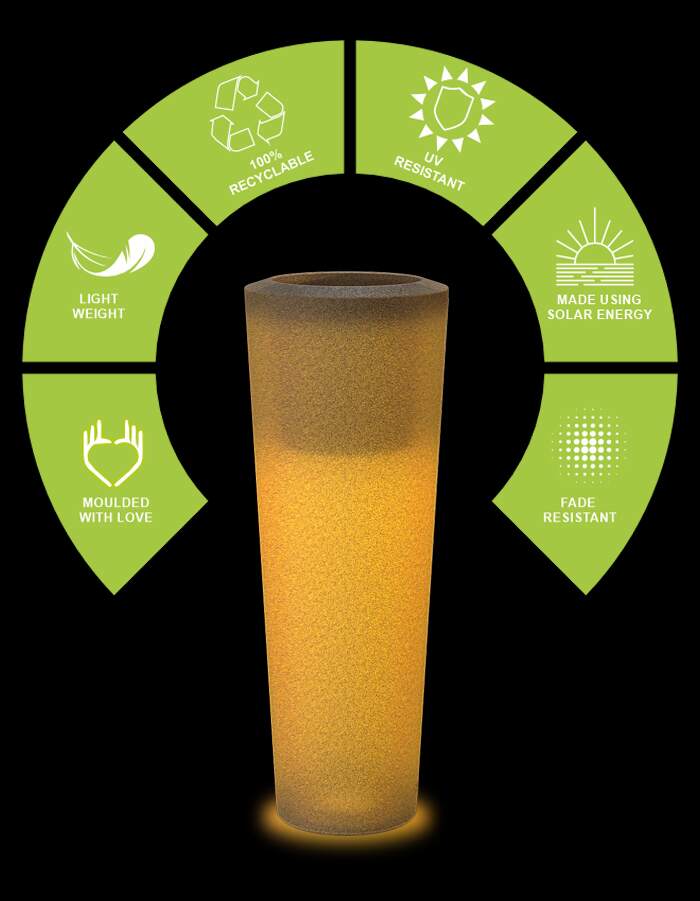 Gioia LED Large Planter