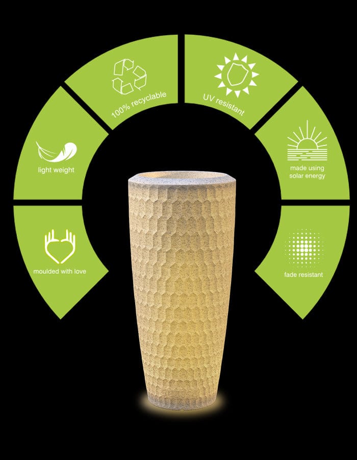 serenodelhi planters Chiara Large LED Planter