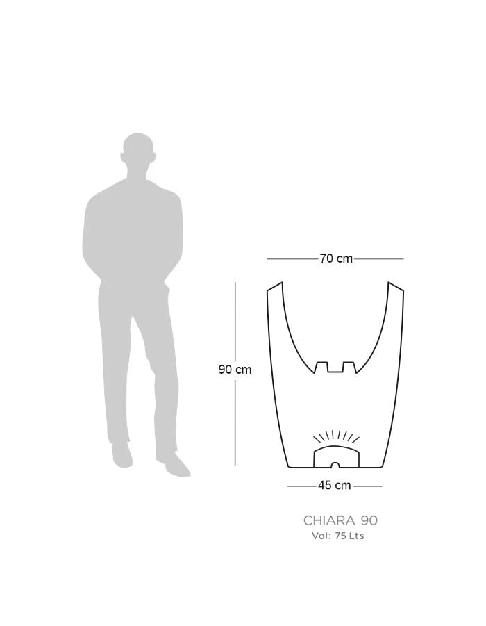 Sereno planters Chiara LED Planter