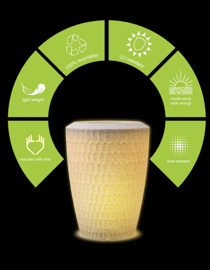 Sereno planters Chiara LED Planter