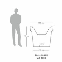 Eloisa Large LED Planter