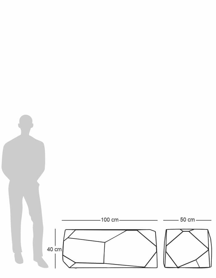 Sereno LED Furniture Piero Large LED Seater.