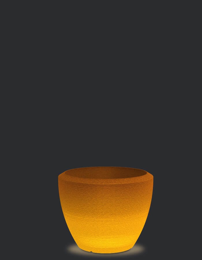 serenodelhi planters Piatto Large LED Planter