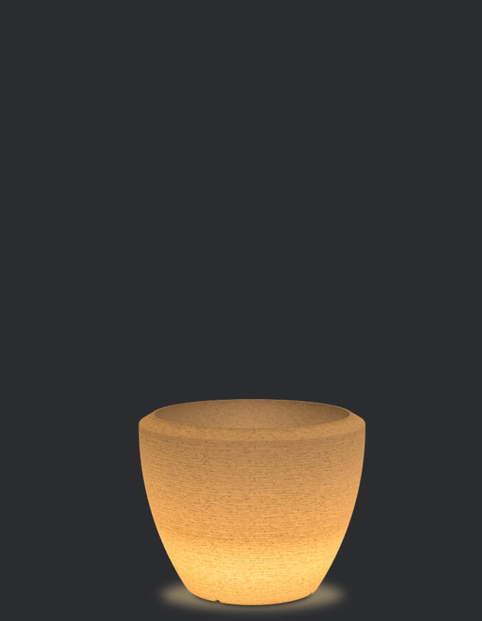 serenodelhi planters Piatto Large LED Planter