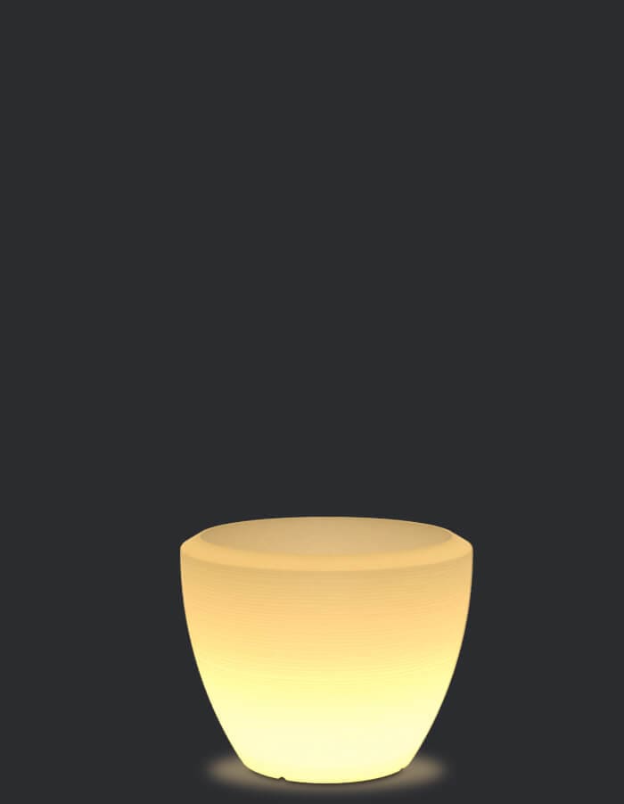 serenodelhi planters Piatto Large LED Planter