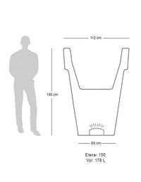 Elena LED Planter