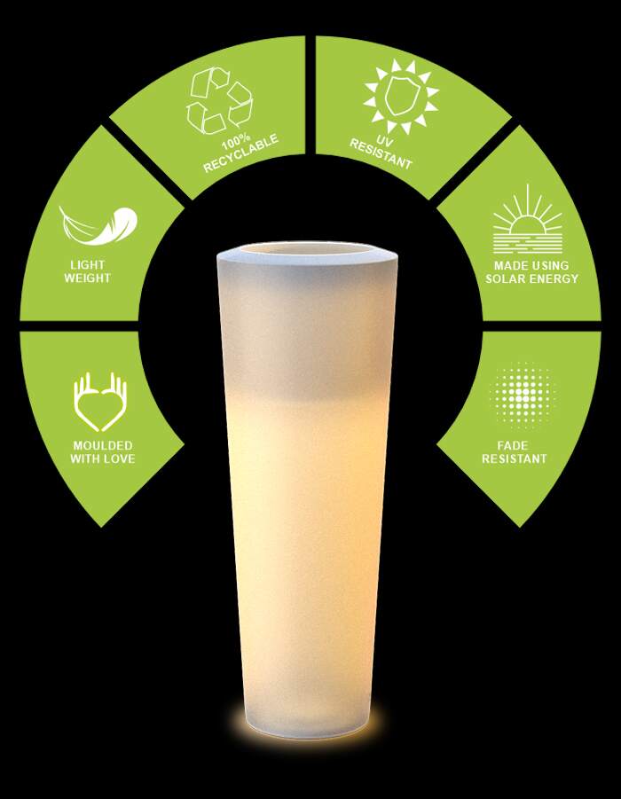 Gioia LED Large Planter