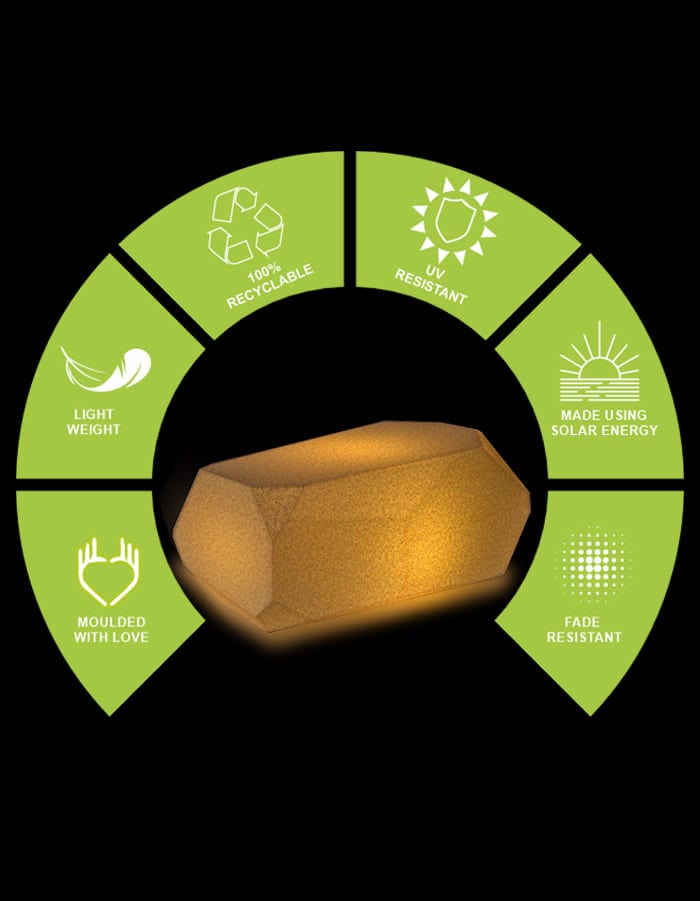 Sereno LED Furniture Piero Large LED Seater.