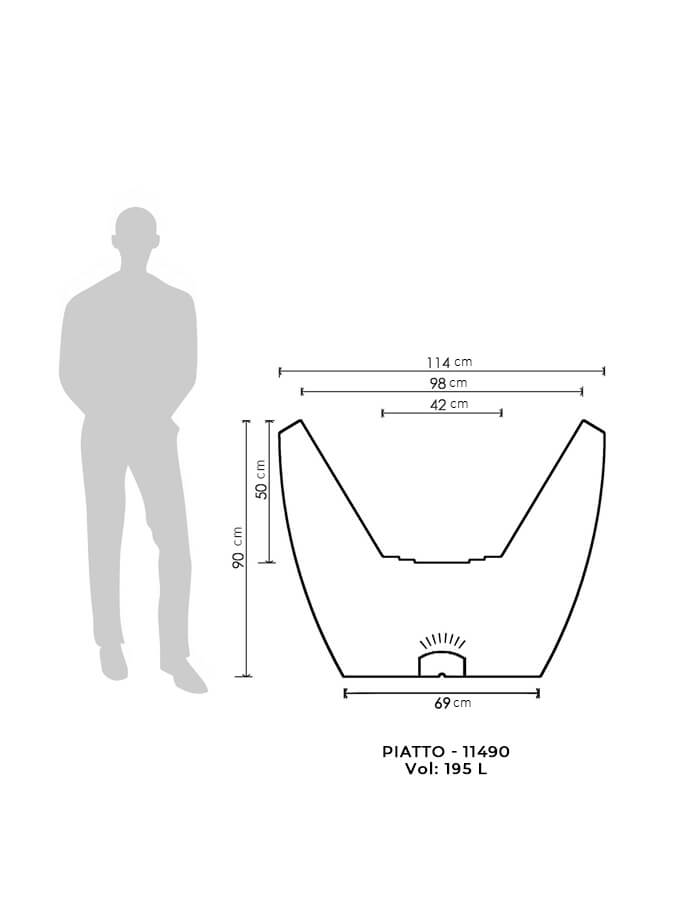 Piatto LED Planter