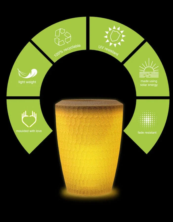 Sereno planters Chiara LED Planter