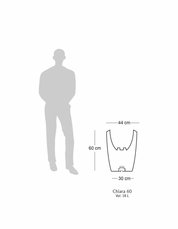 Sereno planters Chiara LED Planter