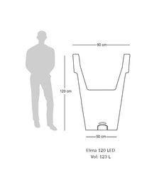 Sereno planters Elena LED Planter