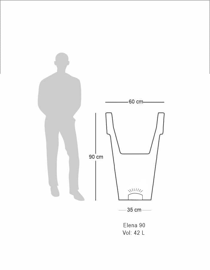 Sereno planters Elena LED Planter