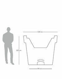 Sereno planters Eloisa LED Planter