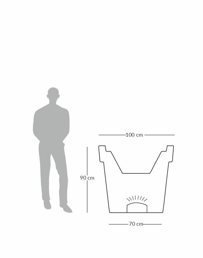 Sereno planters Eloisa LED Planter