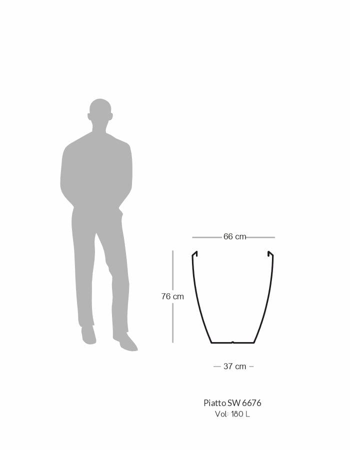 Sereno planters Piatto Slim