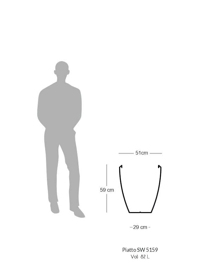 Sereno planters Piatto Slim