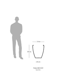 Sereno planters Piatto Slim