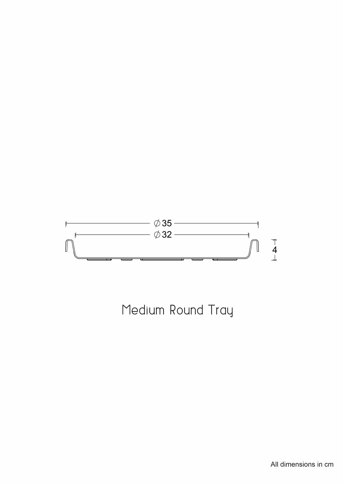 Sereno planters Tray Round Bottom Tray
