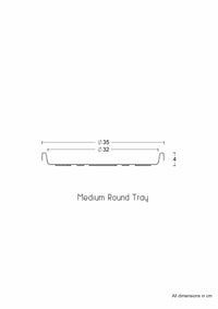 Sereno planters Tray Round Bottom Tray