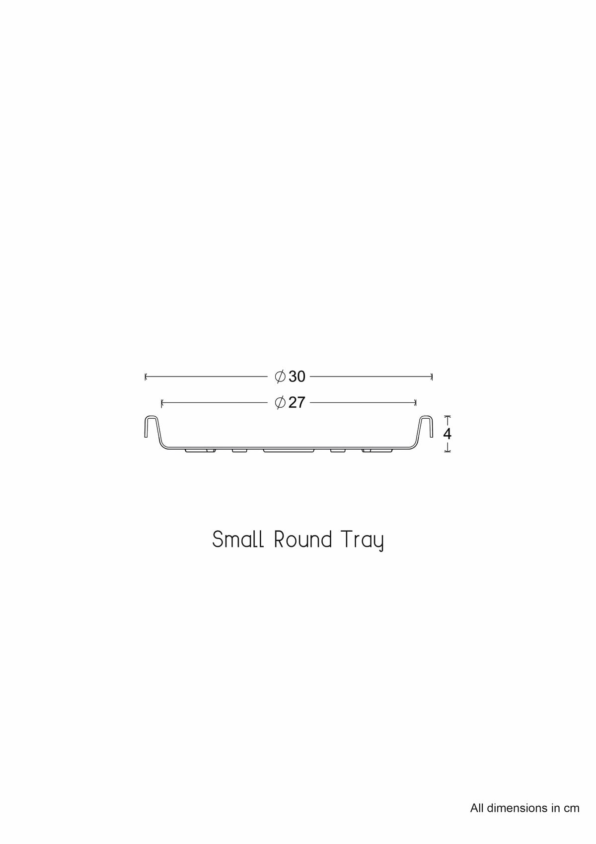Sereno planters Tray Round Bottom Tray