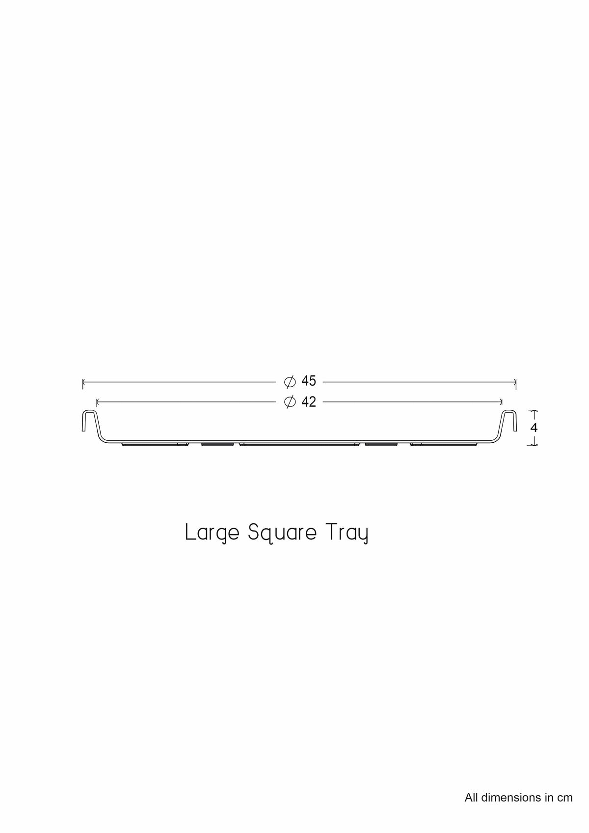 serenodelhi planters Tray Square Bottom Tray