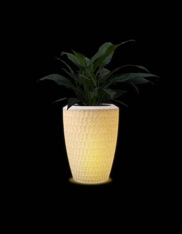 Chiara Medium LED Planter Combo (pack of 2)