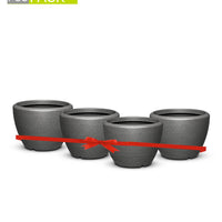 Piatto Small Planter Combo (pack of 4)