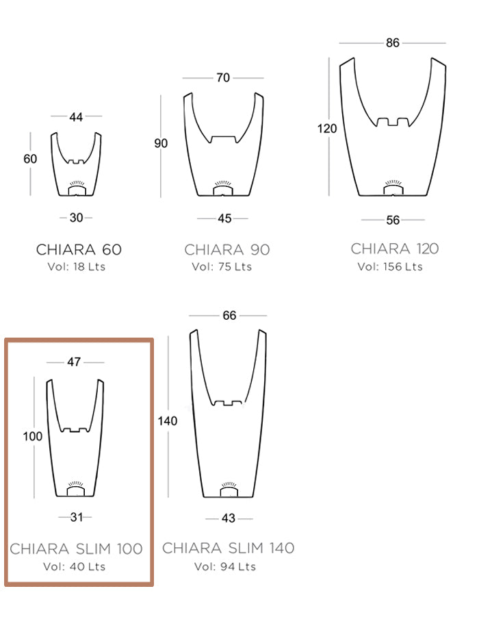 Chiara Large LED Planter