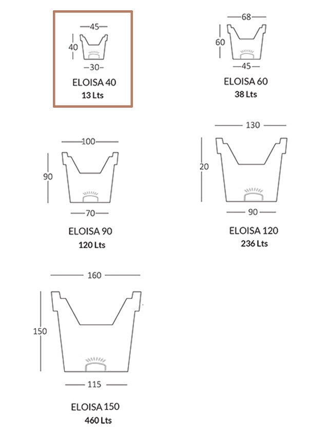 Eloisa LED Planter