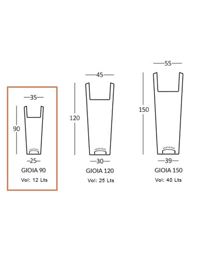 Gioia LED Large Planter
