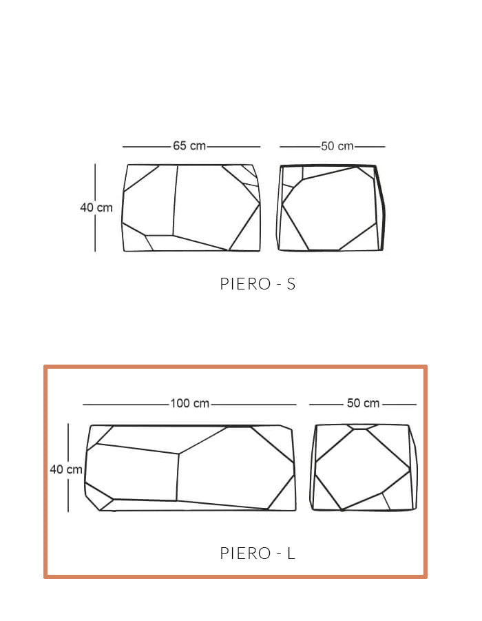 Piero Large LED Seater.