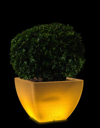 Sereno planters Large / L80 X W80 X H60cm / Baltic Brown LED Orabella Large LED Planter