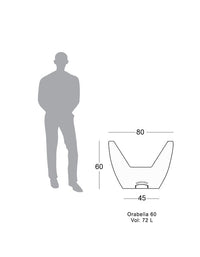 Sereno planters Orabella Large LED Planter
