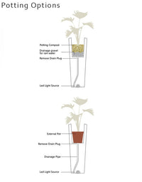 Gioia LED Large Planter