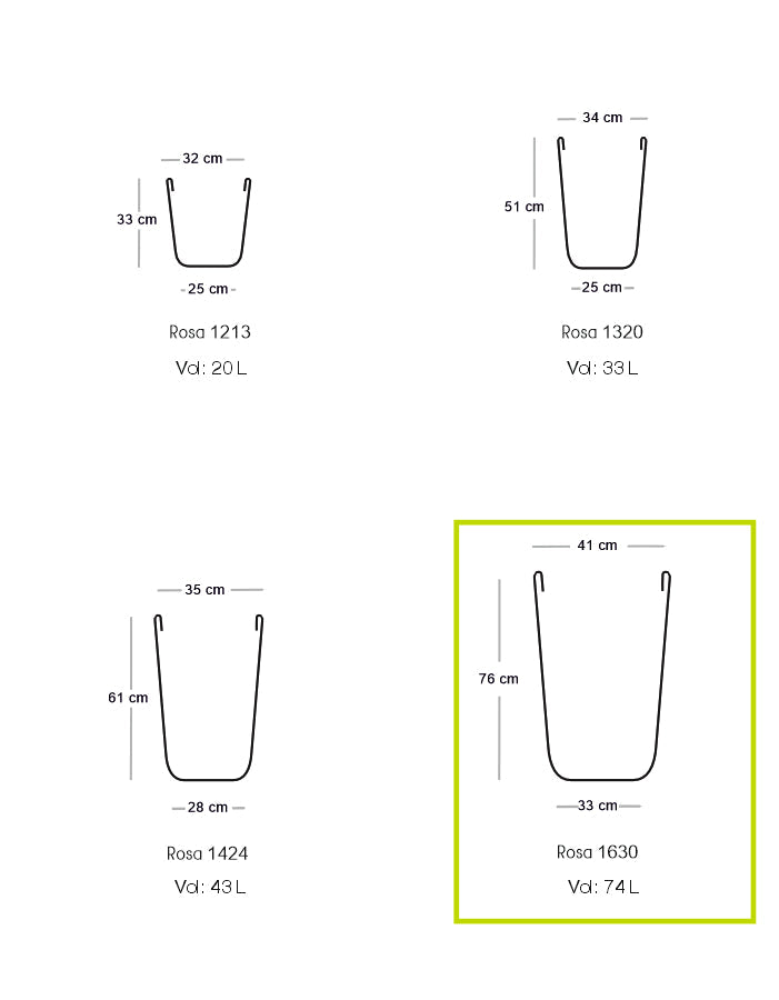 ROSA - Large Planter Combo (pack of 2)